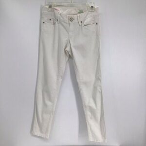 Lilly Pulitzer Women’s Worth Skinny Mini Soft Jeans Resort White Casual Size 2